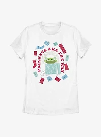 Star Wars The Mandalorian Child Presents Are Way Womens T-Shirt