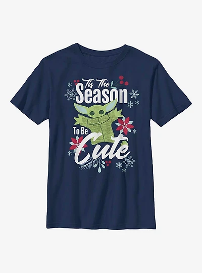 Star Wars The Mandalorian Child Cute Season Youth T-Shirt