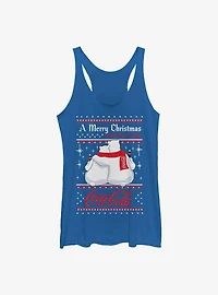 Coca-Cola Christmas Calls For Coke Pattern Womens Tank Top