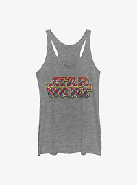 Star Wars Wrapping Logo Womens Tank Top
