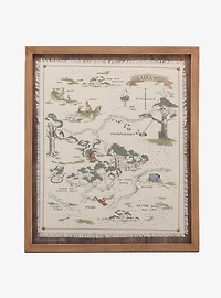 Disney Winnie The Pooh Hundred Acre Wood Map Framed Wood Wall Decor