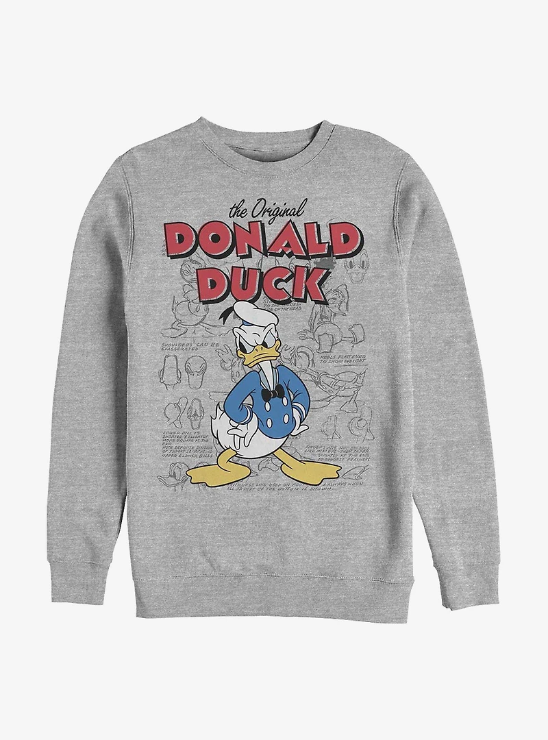 Disney Donald Duck Original Sketchbook Sweatshirt