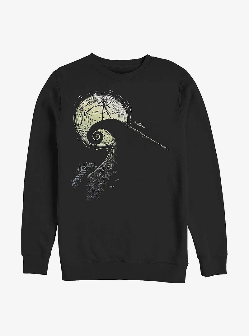 Disney Nightmare Before Christmas Spiral Hill Jack Sweatshirt