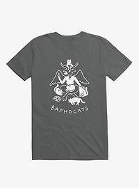 Baphocats Baphomet Cats Asphalt Grey T-Shirt