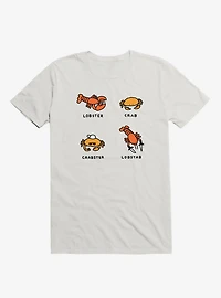 Lobster + Crab White T-Shirt