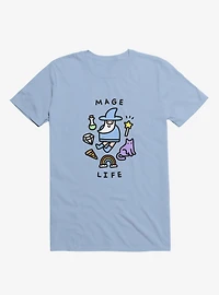 Mage Life Wizard Light Blue T-Shirt