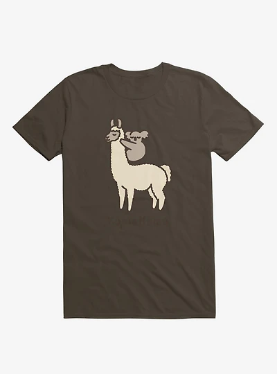 Koalallama Koala And Llama Brown T-Shirt