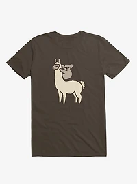 Koalallama Koala And Llama Brown T-Shirt