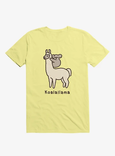 Koalallama Koala And Llama Yellow T-Shirt