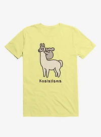 Koalallama Koala And Llama Yellow T-Shirt