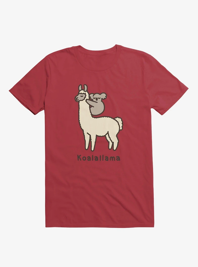 Koalallama Koala And Llama Red T-Shirt