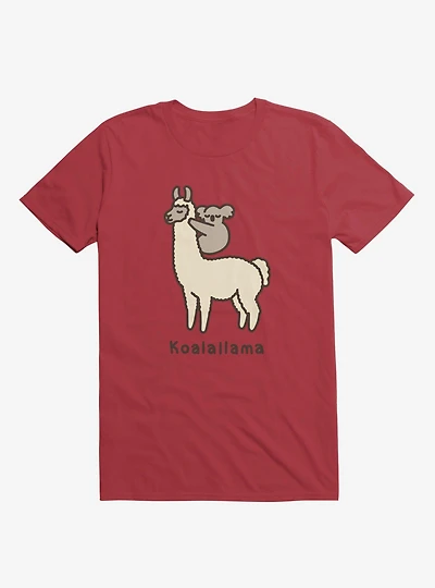 Koalallama Koala And Llama Red T-Shirt
