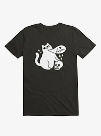 I Love Skulls Cat Black T-Shirt