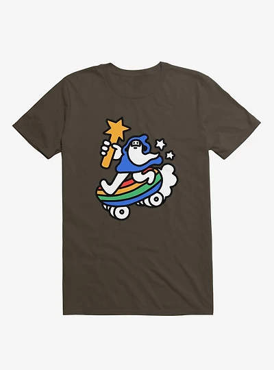 The Raddest Wizard Of All Time Brown T-Shirt