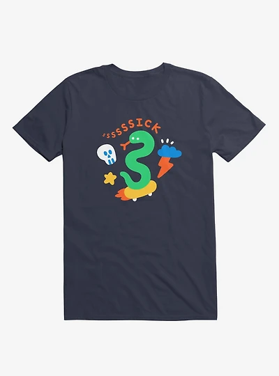 Skate Snake Navy Blue T-Shirt