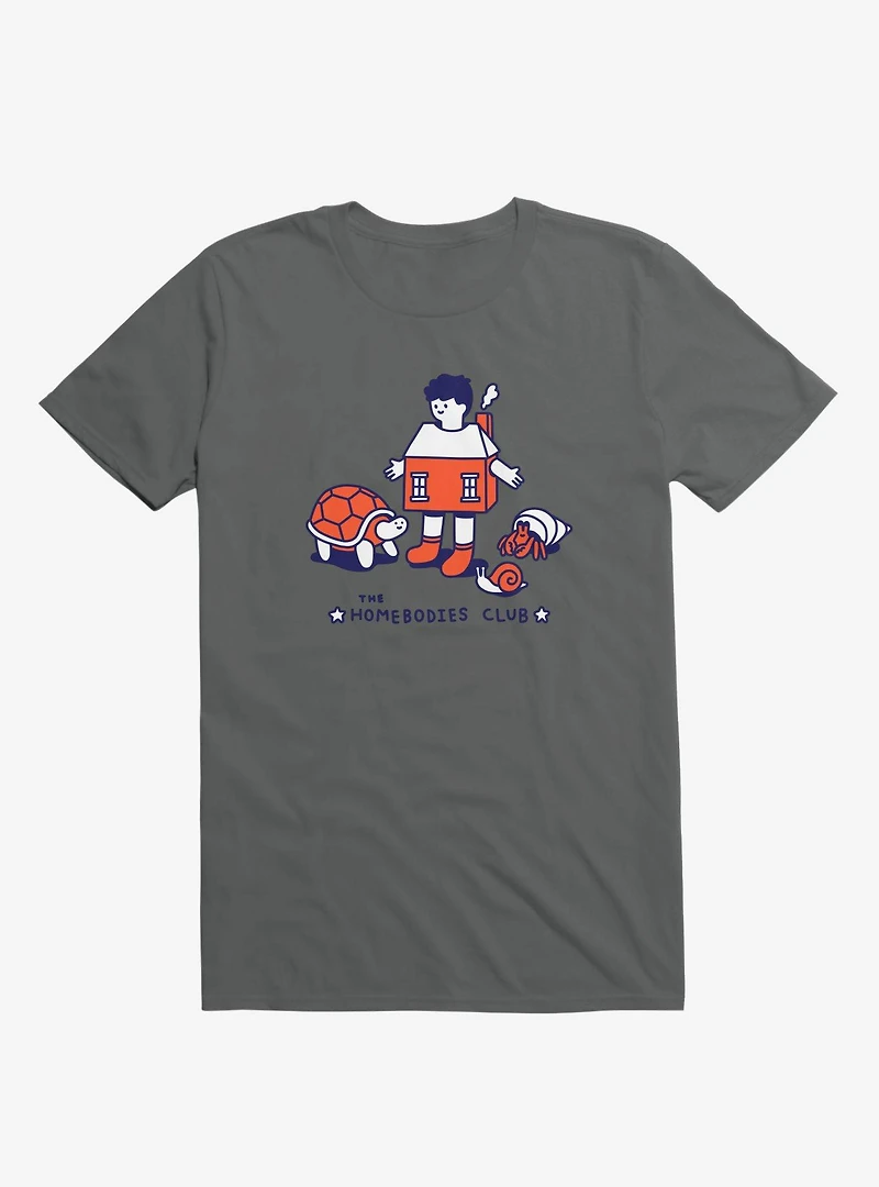 The Homebodies Club Asphalt Grey T-Shirt