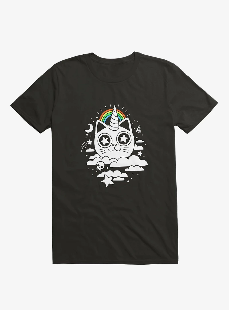 This Is Your Cat On Catnip Black T-Shirt