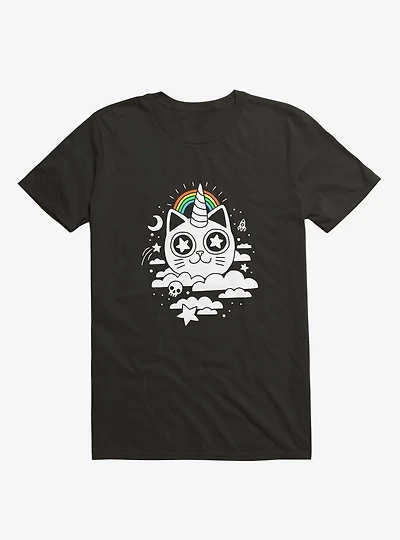 This Is Your Cat On Catnip Black T-Shirt