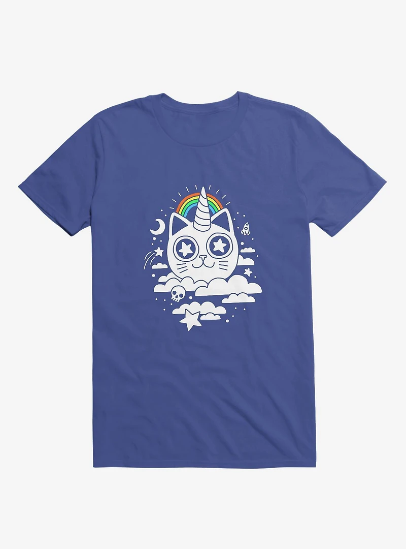 This Is Your Cat On Catnip Royal Blue T-Shirt