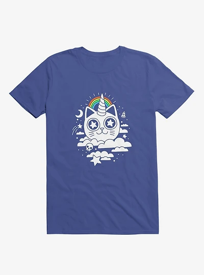This Is Your Cat On Catnip Royal Blue T-Shirt