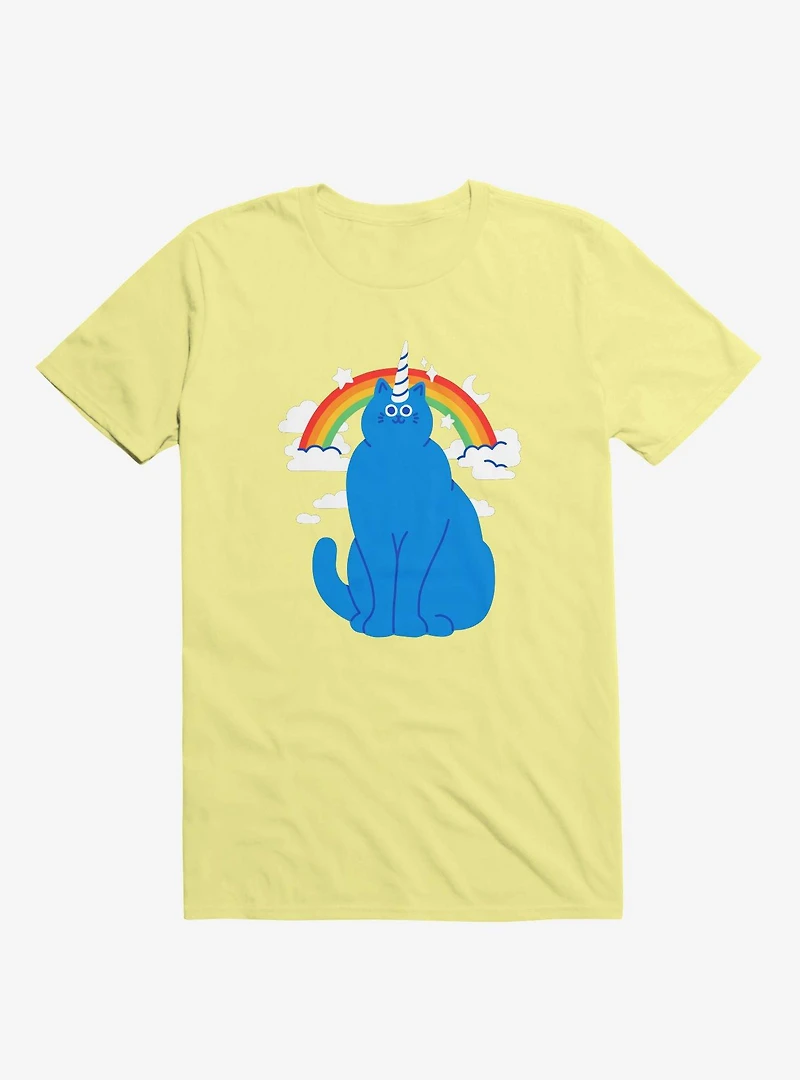 Unicorn Cat Yellow T-Shirt