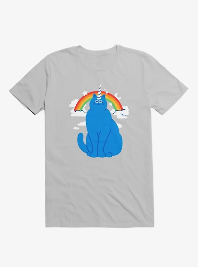 Unicorn Cat Silver T-Shirt