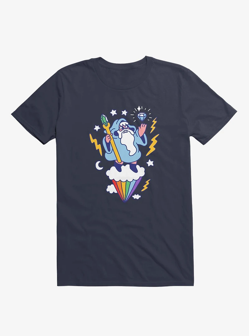 Wizard The Sky Navy Blue T-Shirt