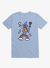 Wizard Pizza Light Blue T-Shirt