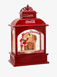 Coke Coca-Cola Battery-Operated Led Santa Lantern