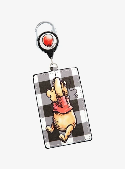 Disney Winnie the Pooh Balloon Gingham Retractable Lanyard - BoxLunch Exclusive