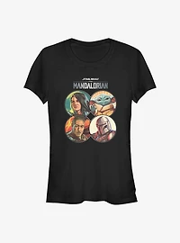 Star Wars The Mandalorian Main Crew Coins Girls T-Shirt
