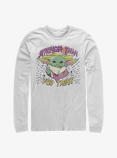Star Wars The Mandalorian Child Stronger Than You Think Long-Sleeve T-Shirt