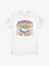 Star Wars The Mandalorian Child Stronger Than You Think Womens T-Shirt