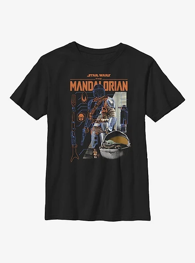 Star Wars The Mandalorian Specs Youth T-Shirt