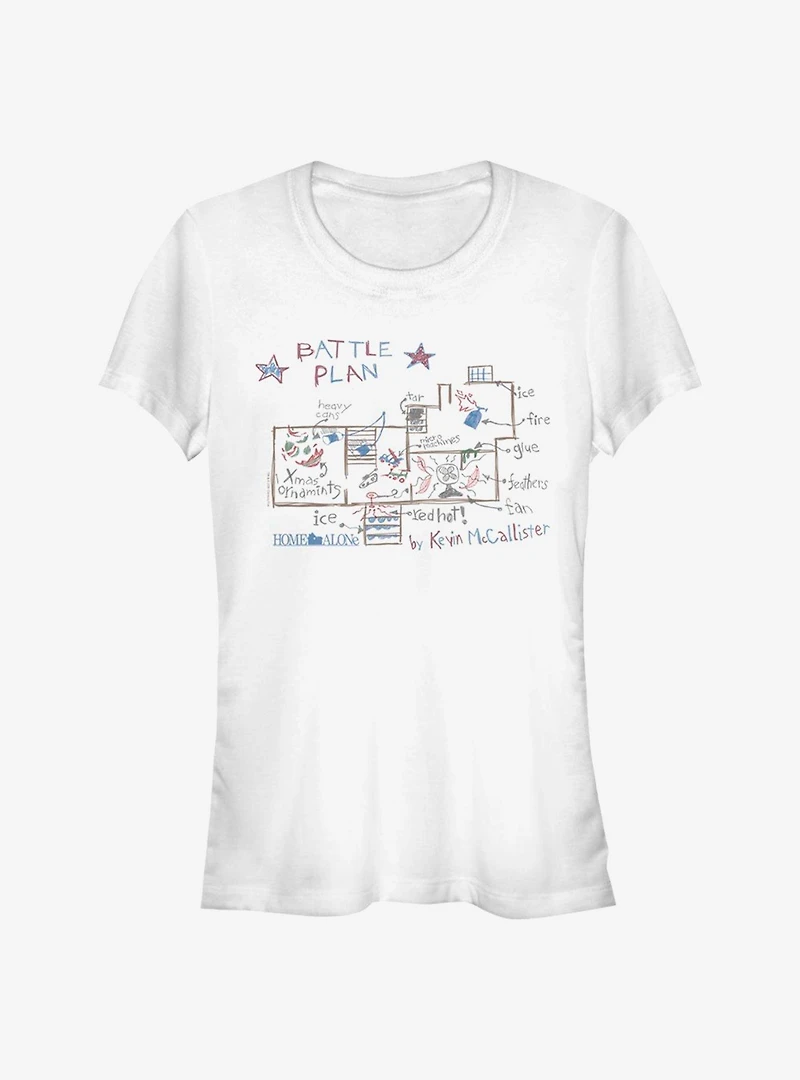 Home Alone Kevin's Plan Girls T-Shirt