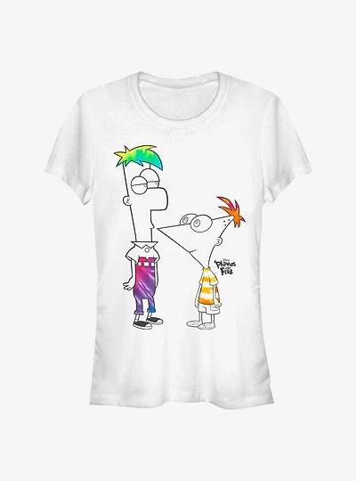 Disney Phineas And Ferb Boys Of Tie Dye Girls T-Shirt