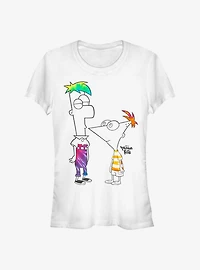 Disney Phineas And Ferb Boys Of Tie Dye Girls T-Shirt