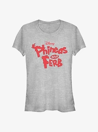 Disney Phineas And Ferb Logo Girls T-Shirt