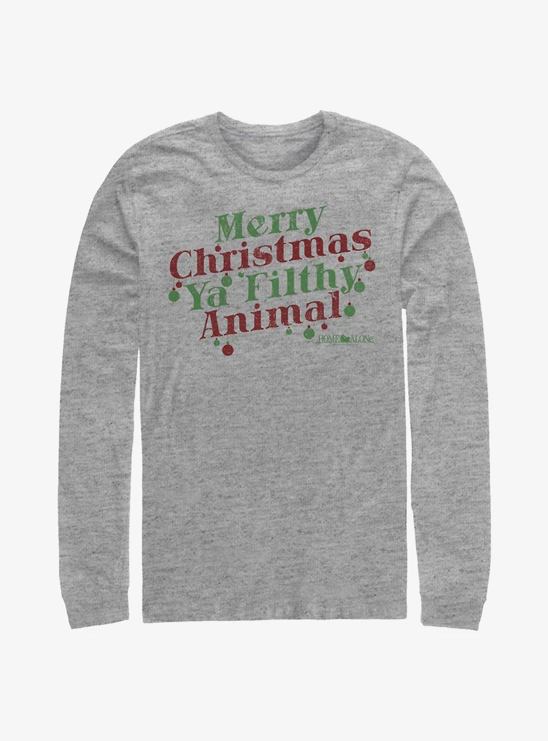Home Alone Merry Christmas Ya Filthy Animal Long-Sleeve T-Shirt