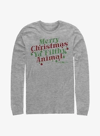 Home Alone Merry Christmas Ya Filthy Animal Long-Sleeve T-Shirt