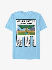 Disney Phineas And Ferb Missing Platypus T-Shirt