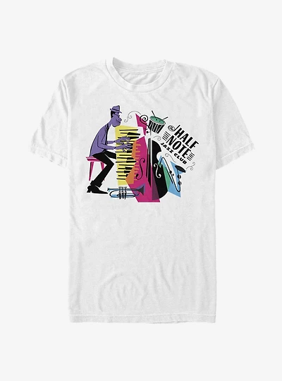 Disney Pixar Soul Half Note Jazz Club Badge T-Shirt
