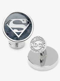 DC Comics Superman Navy Gemstone Cufflinks