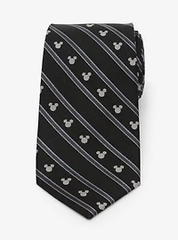 Disney Mickey Mouse Stripe Black Tie