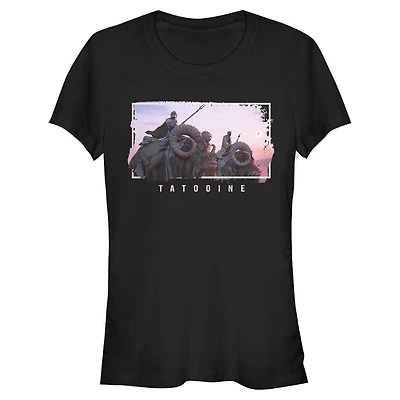 Star Wars The Mandalorian Tatooine Ride Girls T-Shirt