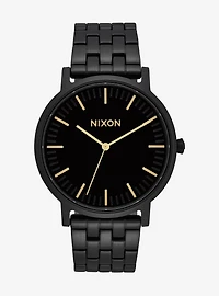 Nixon Porter All Black Gold Watch
