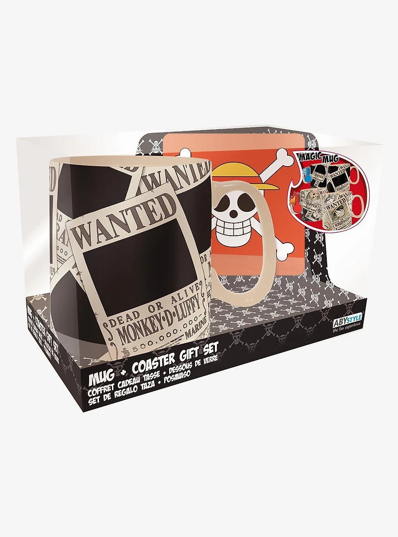 One Piece Straw Hat Crew Magic Mug & Coaster Set