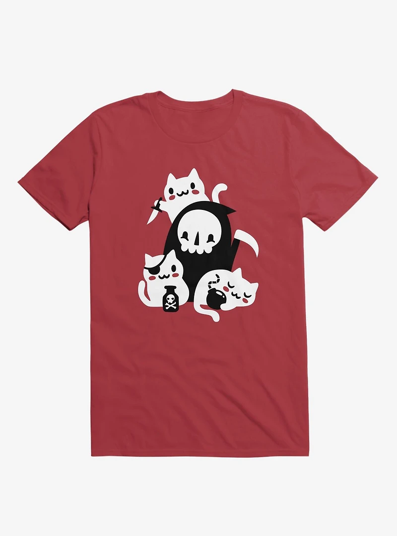 Death's Little Helpers Red T-Shirt