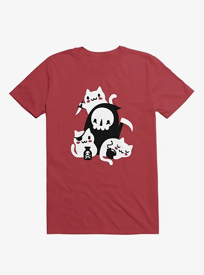Death's Little Helpers Red T-Shirt