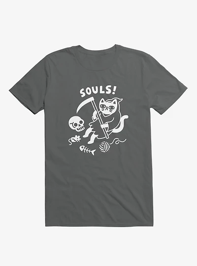 Death Cat Asphalt Grey T-Shirt